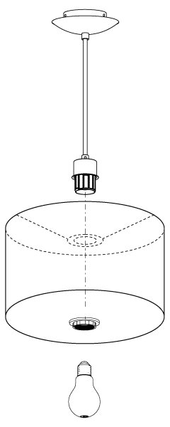 Eglo 31601 - Lustr na lanku MASERLO 1xE27/60W/230V
