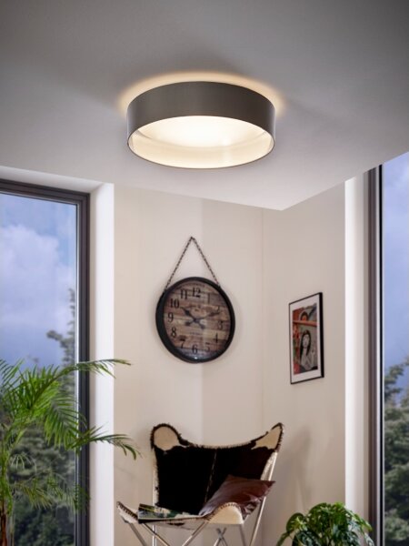 Eglo 31623 - LED Stropní svítidlo MASERLO LED/16W/230V pr. 40,5 cm šedá/stříbrná