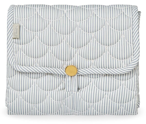 Prošívaná přebalovací podložka Classic Stripes Blue