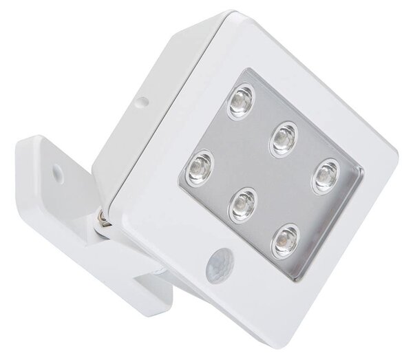 BRILONER LED venkovní svítidlo s čidlem 12 cm 6x0,06W 7lm bílé BRI 2276-066