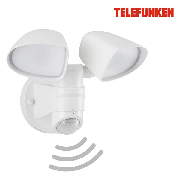 BRILONER TELEFUNKEN LED venkovní svítidlo 25,8 cm 2x10W 1000lm bílé TF 304606TF