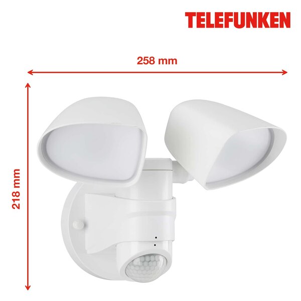 BRILONER TELEFUNKEN LED venkovní svítidlo 25,8 cm 2x10W 1000lm bílé TF 304606TF