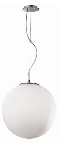 Ideal Lux - Lustr na lanku MAPA 1xE27/42W/230V pr. 20 cm bílá