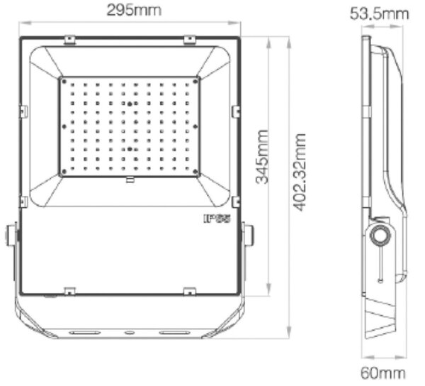 Deko-Light LED reflektor, RF-smart, Flood, 230V, 100 W, RGB+CCT, IP65, 220-240V 2700-6500 K 10000 lm 60 mm černá IP65/IP44 843520