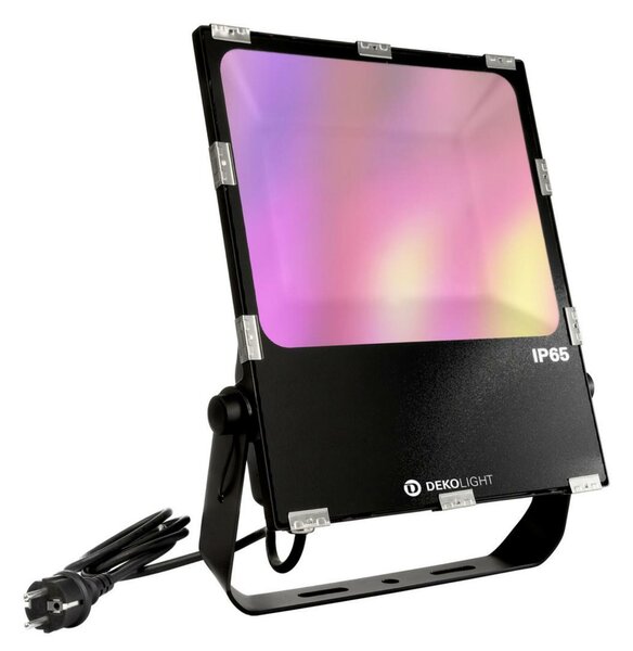 Deko-Light LED reflektor, RF-smart, Flood, 230V, 100 W, RGB+CCT, IP65, 220-240V 2700-6500 K 10000 lm 60 mm černá IP65/IP44 843520