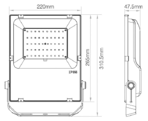 Deko-Light LED reflektor, RF-smart, Flood, 230V, 50W, RGB+CCT, IP65, 2700-6500K černá 843519