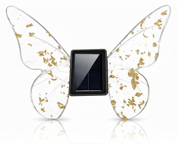 Exteriérové ​​solární zapichovací svítidlo Butterfly, RGB