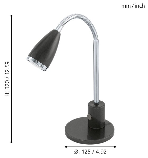Eglo 92873 - LED stolní lampa FOX 1xGU10/3W/230V
