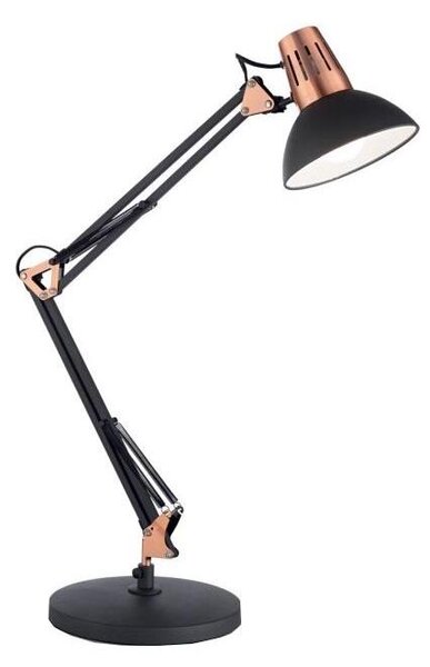 Ideal Lux - Stolní lampa WALLY 1xE27/42W/230V černá/měděná