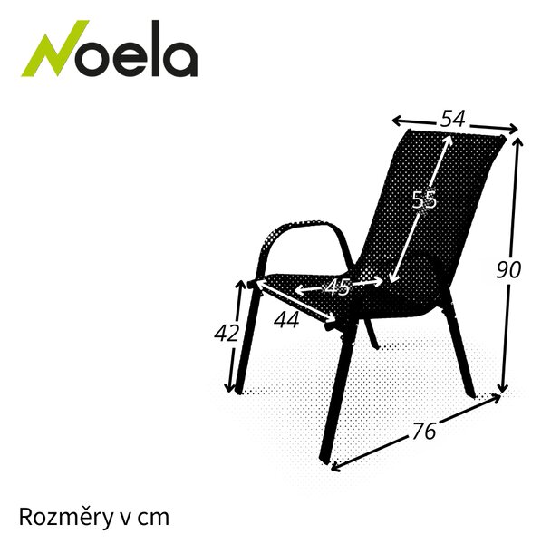 Noela Zahradní kovová židle Ramada