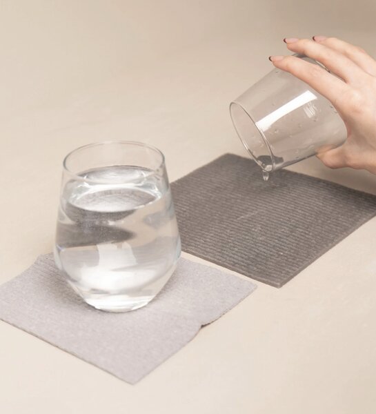 Nordesign Přírodní houbová utěrka Grey - 2 ks NRD102