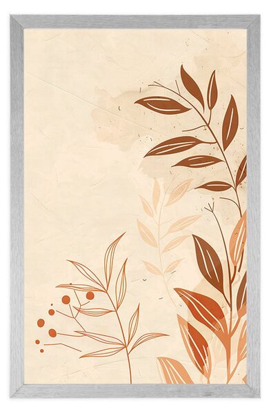Plakát minimalistické listy Peach Fuzz