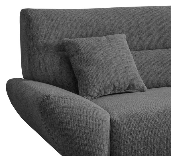 ROHOVÁ SEDAČKA, dřevo, textil, antracitová MID.YOU - Sedací soupravy, Online Only