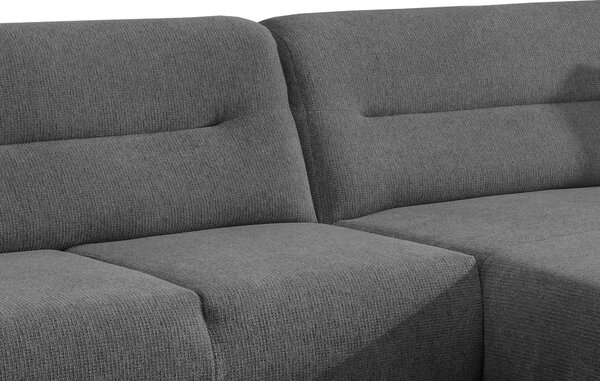 ROHOVÁ SEDAČKA, dřevo, textil, antracitová MID.YOU - Sedací soupravy, Online Only