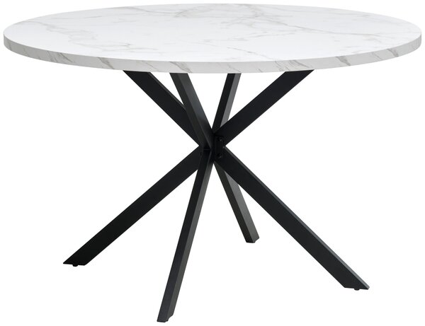JÍDELNÍ STŮL, černá, bílá, 120/120/75 cm MID.YOU - Jídelní stoly, Online Only