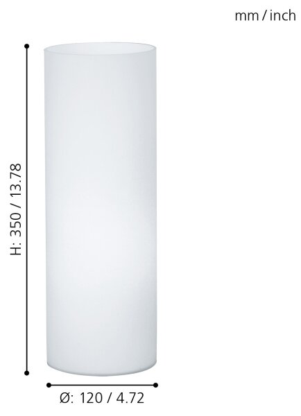 Eglo 81828 - Stolní lampa GEO 1xE27/60W/230V