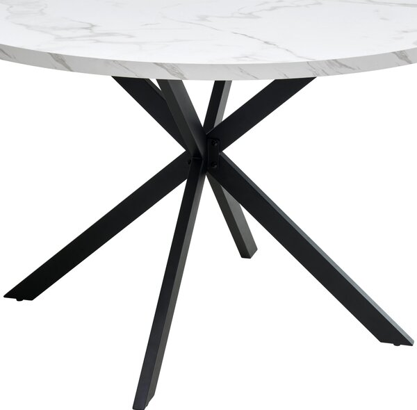 JÍDELNÍ STŮL, černá, bílá, 120/120/75 cm MID.YOU - Jídelní stoly, Online Only