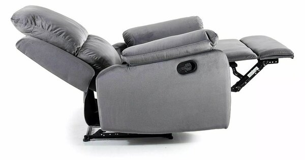 Rozkládací křeslo Spencer 1 Velvet, šedá