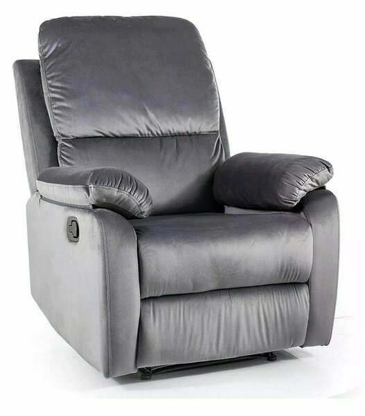 Rozkládací křeslo Spencer 1 Velvet, šedá