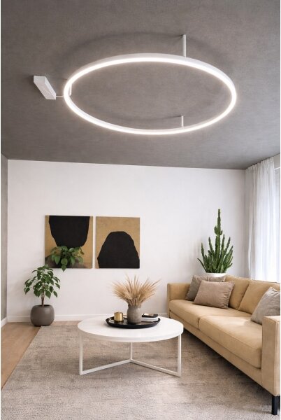 Ideal Lux - LED Stropní svítidlo ORACLE SLIM LED/29W/230V 4000K pr. 50 cm bílá