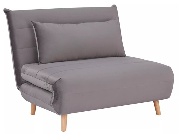 Křeslo Spike Velvet, šedá