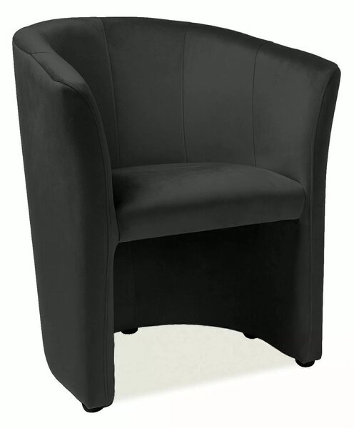 Křeslo TM-1 velvet, černá