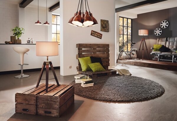 Eglo 94326 - Stojací lampa LANTADA 1xE27/60W/230V