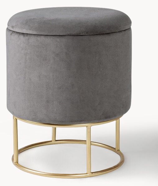 Sametová stolička's úložným prostorem Polina