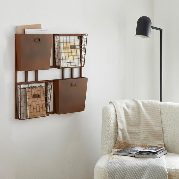 NÁSTĚNNÝ REGÁL, hnědá, 60/8/60 cm Ambia Home - Online Only regály & police, Online Only