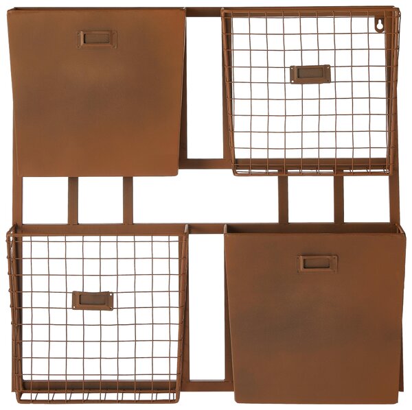 NÁSTĚNNÝ REGÁL, hnědá, 60/8/60 cm Ambia Home - Online Only regály & police, Online Only