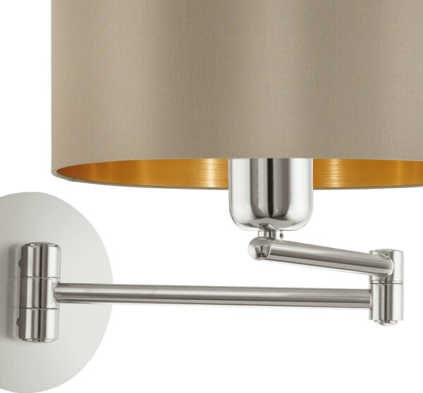 Eglo 95055 - Nástěnné svítidlo MASERLO 1xE27/60W/230V