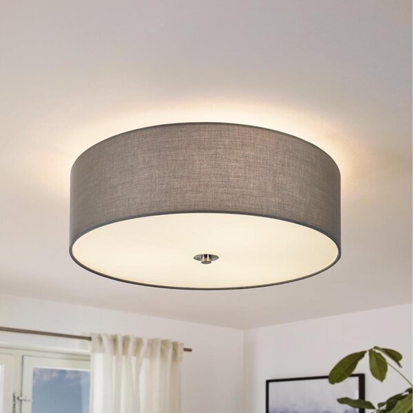 Eglo 55277 - Stropní svítidlo PASTERI 3xE27/25W/230V pr. 47,5 cm šedá