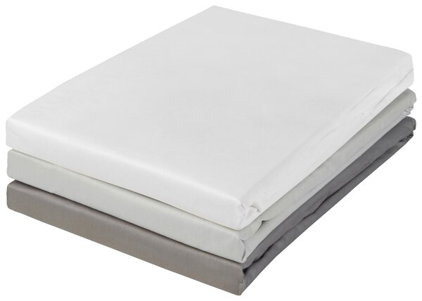 ELASTICKÉ PROSTĚRADLO, satén, bílá, 90-100/200 cm Novel - Prostěradla