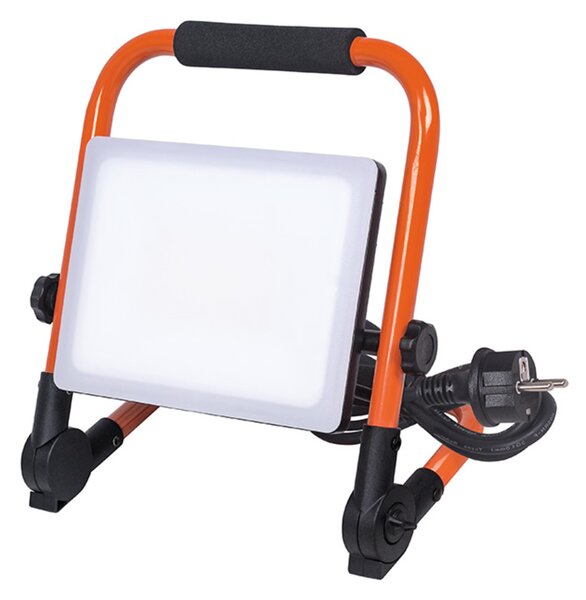Solight LED reflektor se sklopným stojanem, 50W, 4500lm, 4000K, kabel se zástrčkou, IP65 WM-50W-FEQ