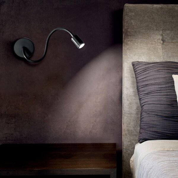 Ideal Lux - LED Flexibilní lampička FOCUS LED/4W/230V CRI 90 černá