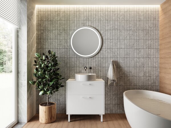 Lavedo Afina Grey 60 koupelnová skříňka s přípravou pro libovolné umyvadlo