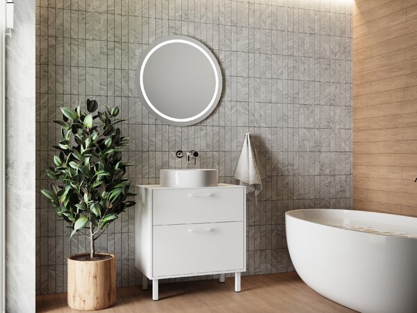Lavedo Afina Grey 60 koupelnová skříňka s přípravou pro libovolné umyvadlo