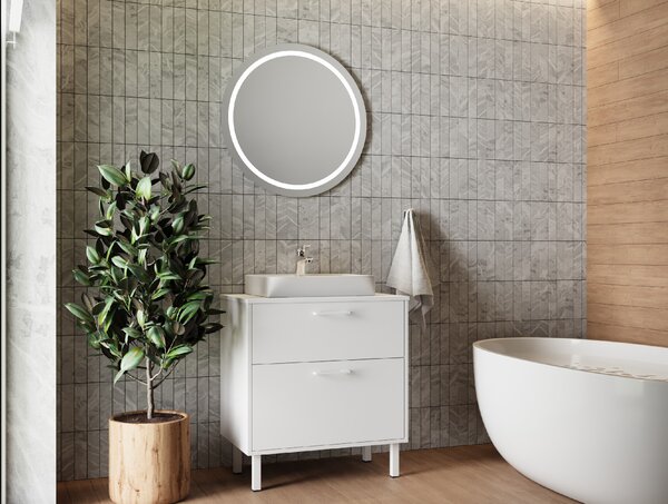 Lavedo Afina Neon White 80 koupelnová skříňka s umyvadlem
