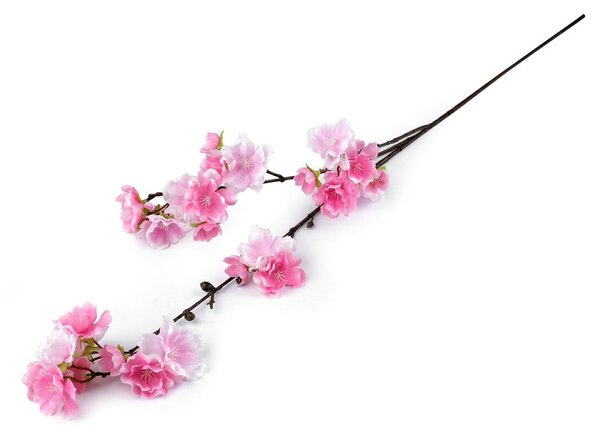 Umělá větvička sakura - 1 růžová sv