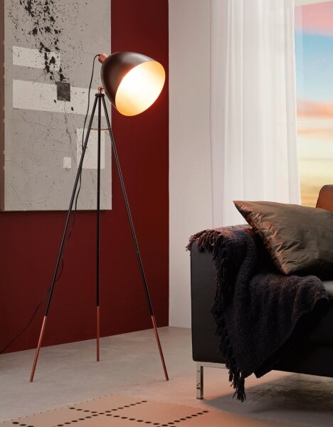 Eglo 49386 - Stojací lampa CHESTER 1xE27/60W/230V