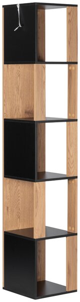 ROHOVÝ REGÁL, přírodní barvy, černá, 34/185/34 cm MID.YOU - Online Only regály & police, Online Only