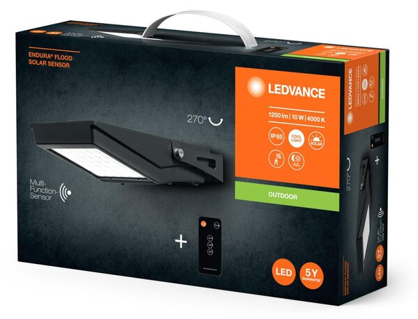 LEDVANCE LED solární reflektor ENDURA Flood Solar 10 W 4000 K 4058075762350