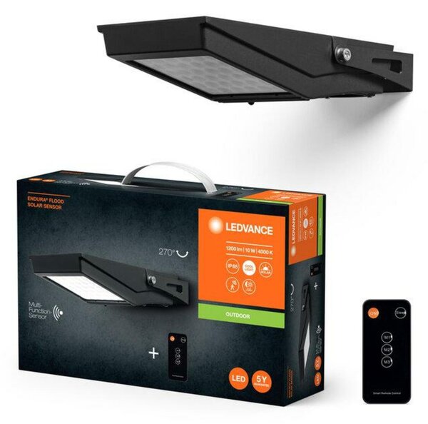 LEDVANCE LED solární reflektor ENDURA Flood Solar 10 W 4000 K 4058075762350