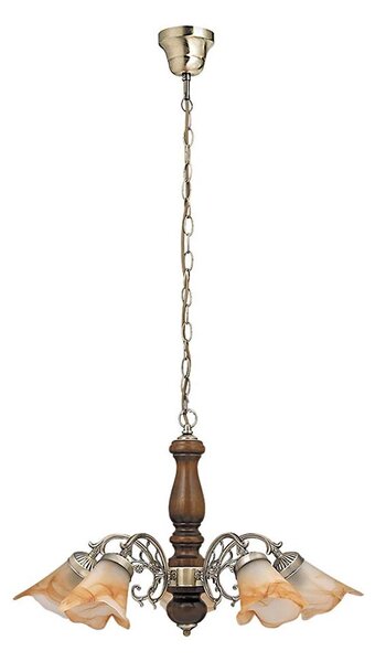 Rabalux 7095 - Lustr na řetězu RUSTIC 3 5xE14/40W/230V