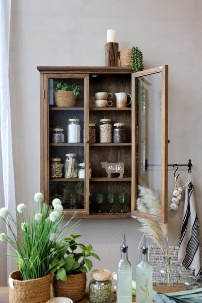 Skleněná dóza Wicker Lid 650 ml
