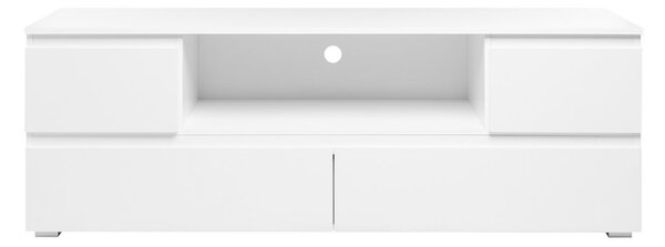 TV stolek MAGIC se zásuvkami — 160x55 cm, bílá