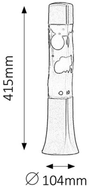 Rabalux 4109 - Lávová lampa MARSHAL 1xE14/25W/230V