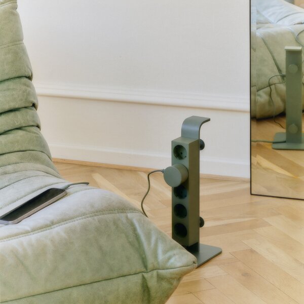 Magnetická napájecí zásuvka Power Beam Mossy Green 2 m