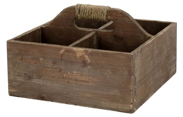 Dřevěný box s přihrádkami Nature