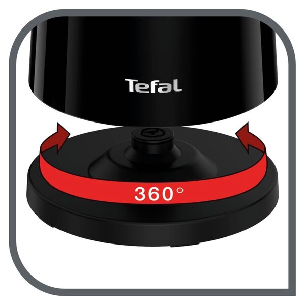 Černá rychlovarná konvice 1,7 l KO851830 – Tefal